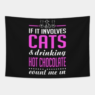 Cats and Hot Chocolate Tapestry