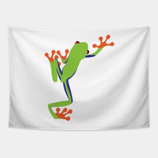 Green Tree Frog Tapestry