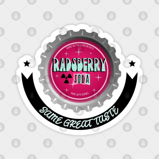 Radsberry Raspberry Soda Magnet by TaliDe