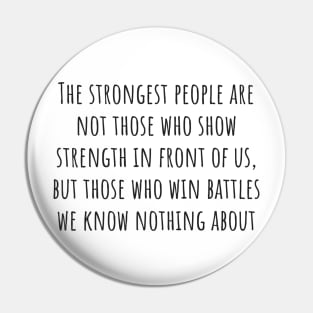 The Strongest People Pin