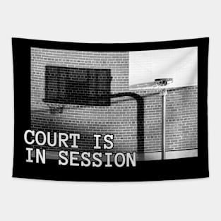 Street Basketball Court is in session Tapestry