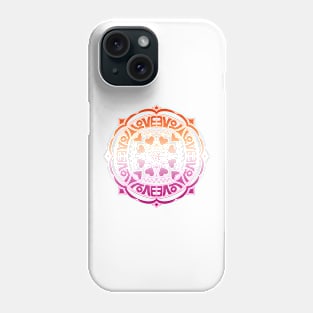 Lesbian Pride Mandala Phone Case