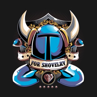 Shovel knight - Indie game - Crest T-Shirt