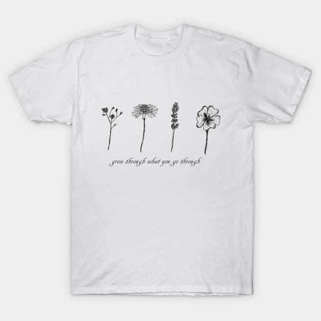 Spring flower sketch design - Flower - T-Shirt