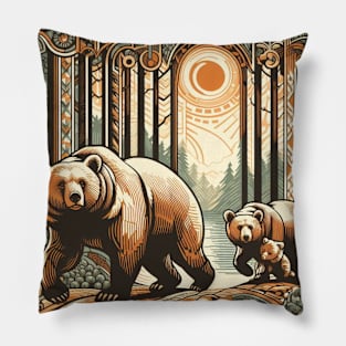 Bear Family Pillow