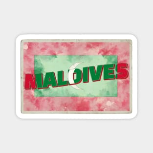 Maldives Vintage style retro souvenir Magnet