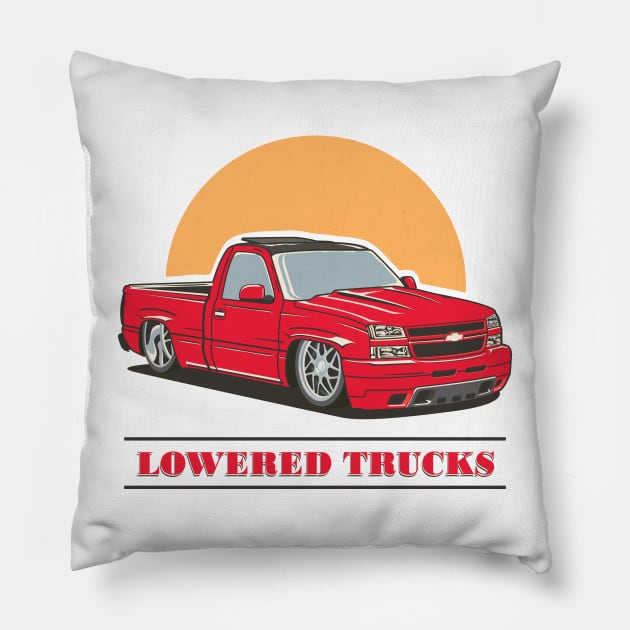 Chevy American Trucks Pillow by masjestudio