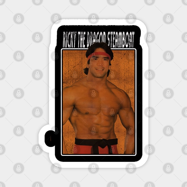 Vintage Wwe Ricky The Dragon Steamboat Magnet by The Gandol