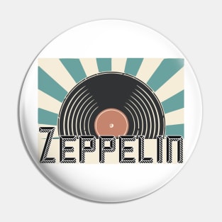 Retro band Zepplin and Classic Pin