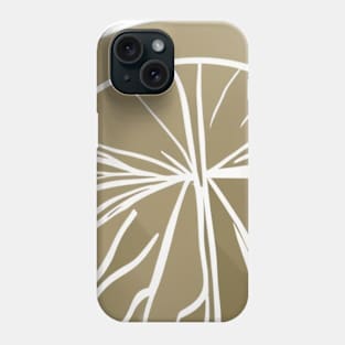 Elegant Monstera Leaf Art in Gold and Olive No. 878 Phone Case