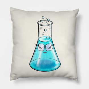 Cute Chemistry Flask Science Art Pillow