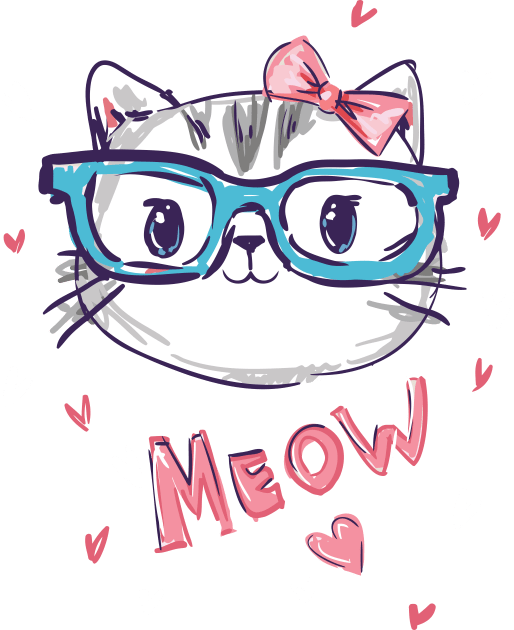 Meow Kids T-Shirt by DogsandCats