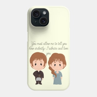 Darcy Elizabeth Valentines Love Quote Phone Case