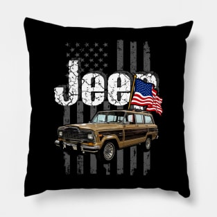 Jeep Wagoneer SJ series Jeepcar JEEP Flag Pillow