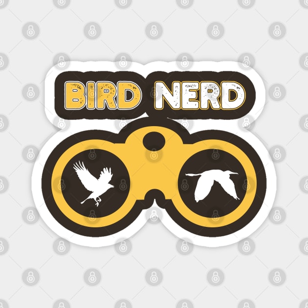 Birdwatcher Nerd Design Magnet by EbukaAmadiObi19