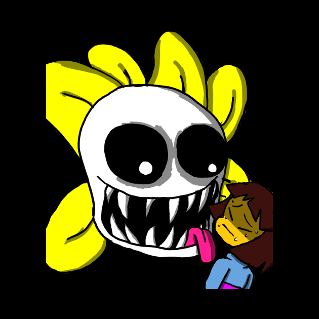 Creepy Flowey by sonic7ischaos