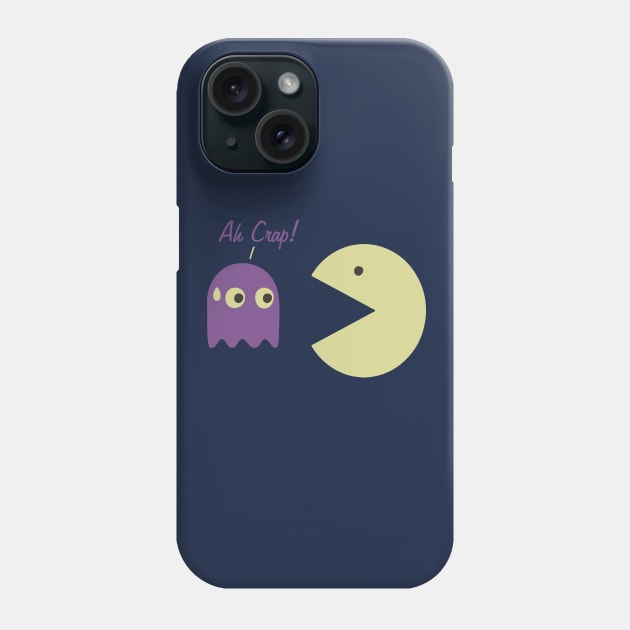 Gamer - PAC-MAN - Ah Crap! Phone Case by madmonkey