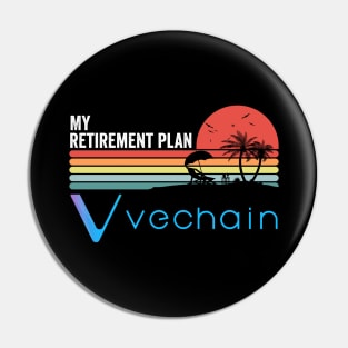 Vintage Vechain VET Coin My Retirement Plan Crypto Token Cryptocurrency Wallet Birthday Gift For Men Women Pin