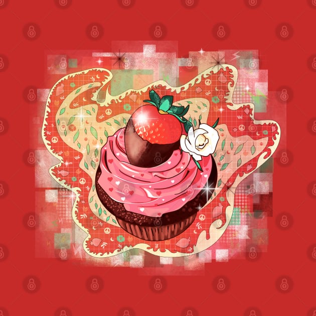 Strawberry cupcake by Mimie20