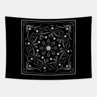 White baroque ornament Tapestry