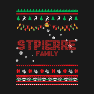 Stpierre Family Christmas, Name Xmas , Merry Christmas, Name , Birthday, Middle name T-Shirt