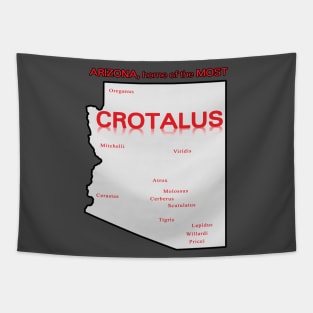 Crotalus (Rattlesnake) Map (State) Tapestry