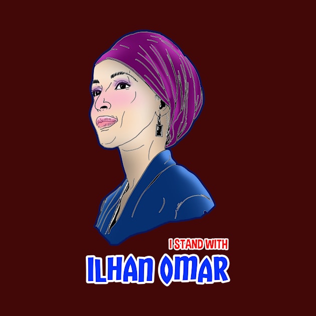 I Stand With Ilhan Omar by iQdesign