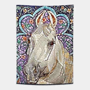 Mosaic Horse Tapestry
