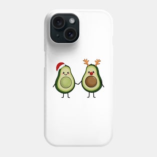 Christamas Avocados Cute avocado couple Phone Case