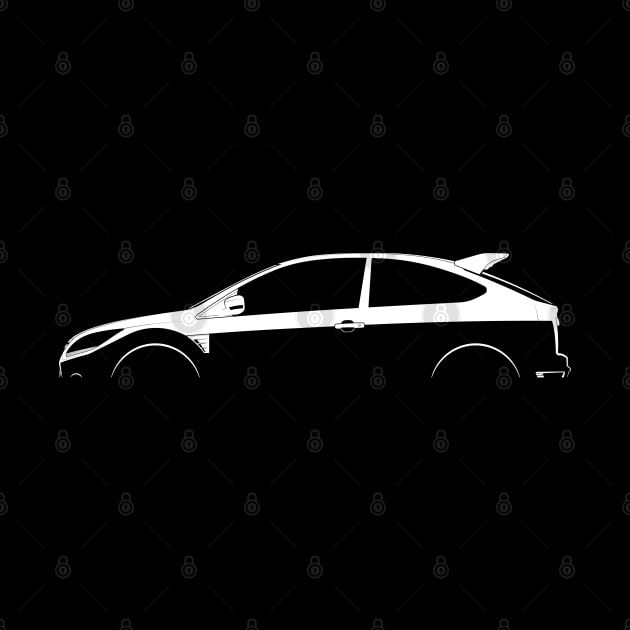 Ford Focus RS500 Mk II Silhouette by Car-Silhouettes