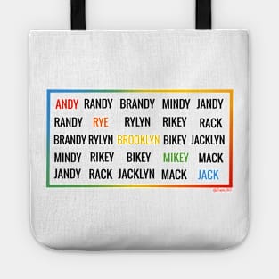 Roadtrip Ships Black and Rainbow Love Ship-Names RoadtripTV Boyband Tote