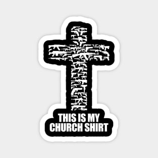 This is my chruch shirt, white Magnet