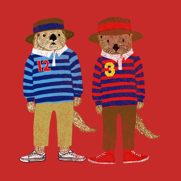 preppy otters by yumiyoshi4