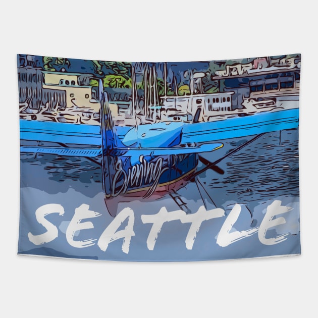 Seattle Tapestry by WelshDesigns