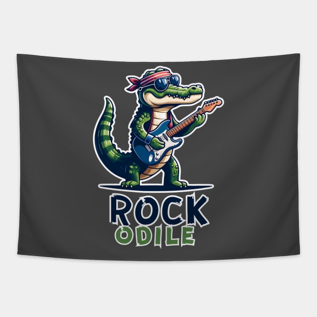 Crocodile Rock Star Tapestry by Ingridpd