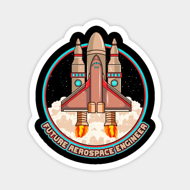 Future Aerospace Engineer Spaceship Launch Magnet by theperfectpresents