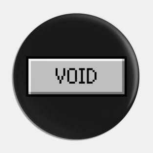 VOID Windows Button - Aesthetic Vaporwave Pin