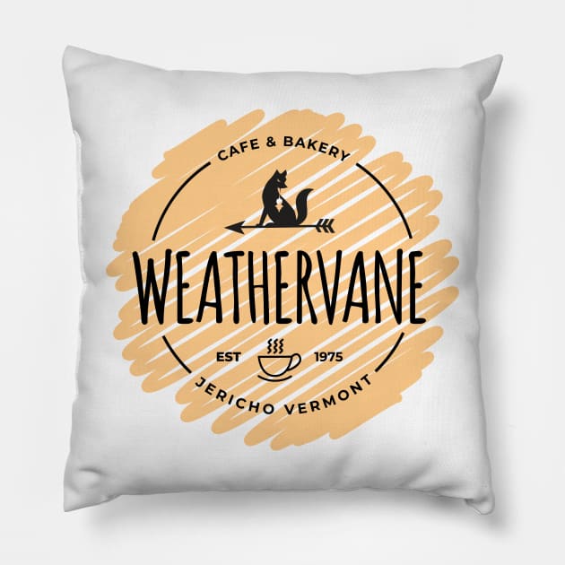 Weathervane Cafe Bakery Pillow by Cinestore Merch