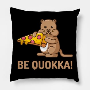 Quokka eats pizza Pillow