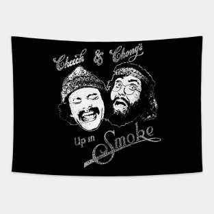 white Up In Smoke Tapestry