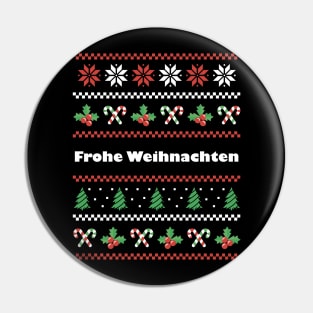 German Christmas Frohe Weihnachten Pin