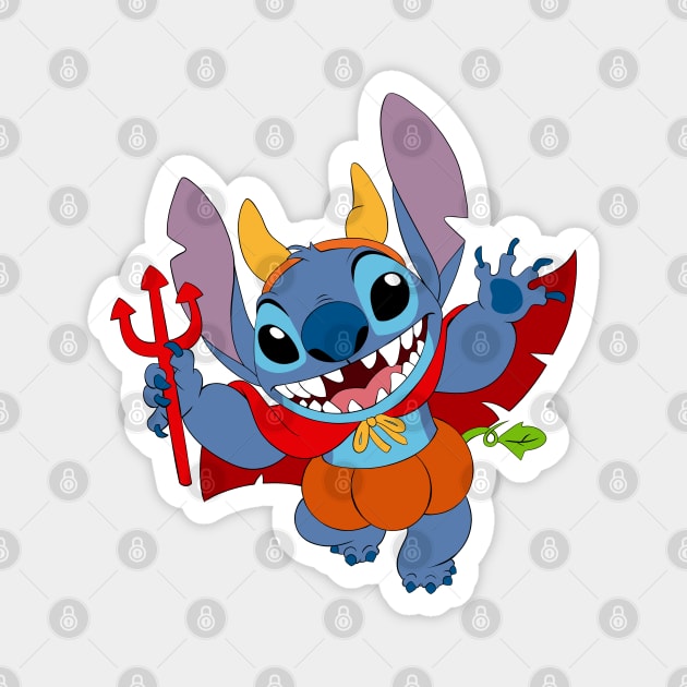 Devil Stitch Magnet by Nykos