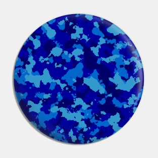 Camouflage Blue Pin