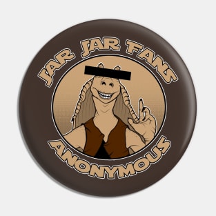 JJF Anonymous (brown) Pin