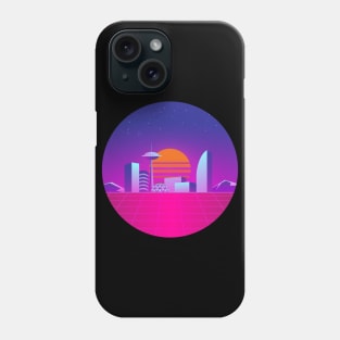 Synthwave 80's neon Phone Case