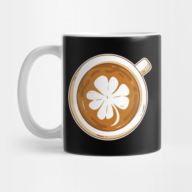 Latte Art Clover T Shirt Tee Sweater Hoodie Gift Present Birthday