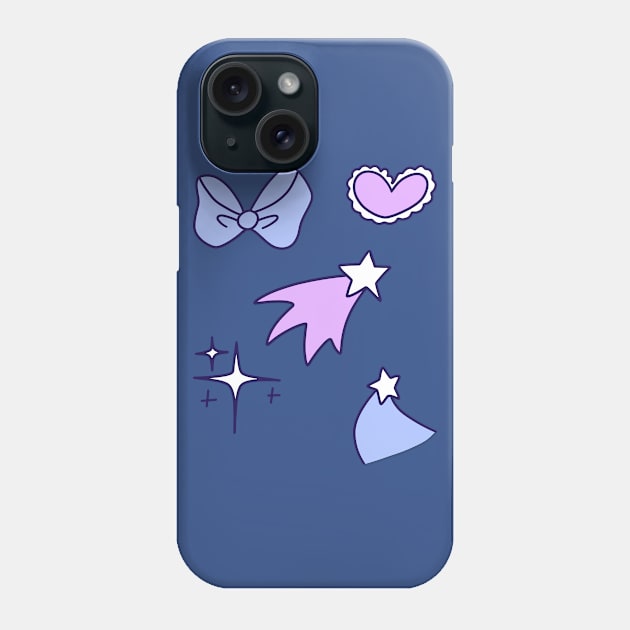 Hearts Bows and Stars Phone Case by saradaboru