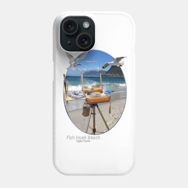 FishHoek Beach - Cape Town Phone Case by Just Kidding by Nadine May