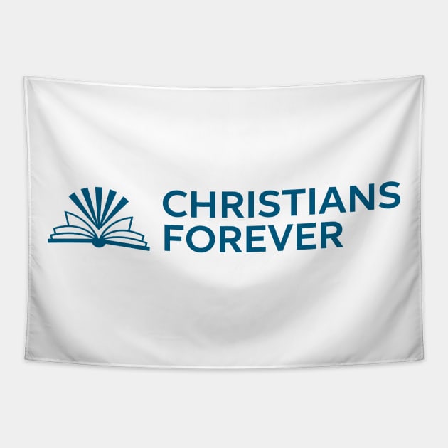 Christians Forever (Blue Logo) Tapestry by Christians Forever