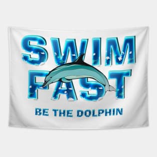 Swim Dolphin Fast Tapestry